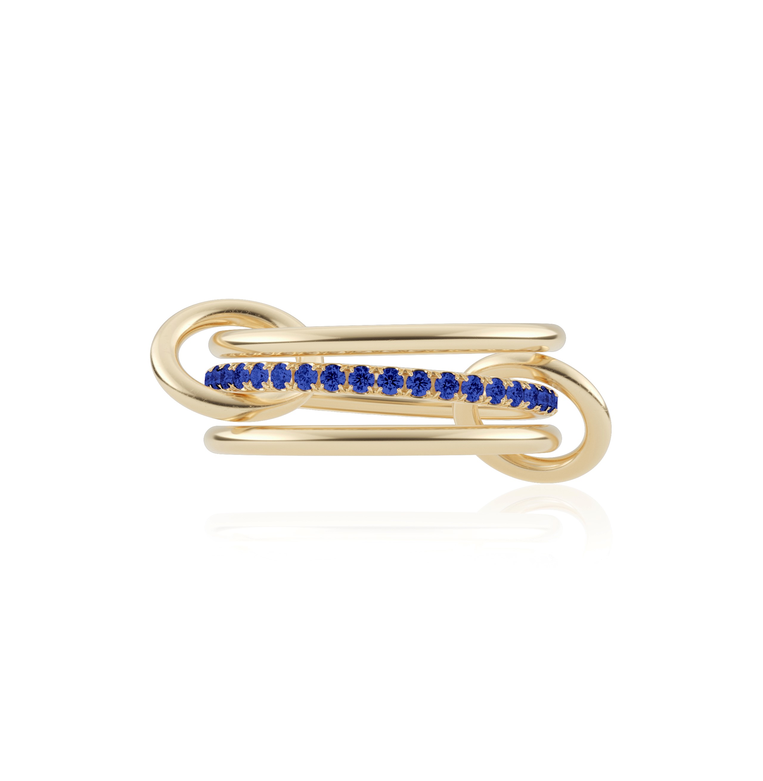 Spinelli Kilcollin 18kt Yellow Gold and Blue Sapphire Sonny Ring