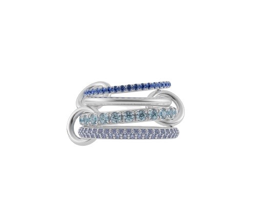 Spinelli Kilcollin 18kt White Gold and Blue Stone Iris Ring