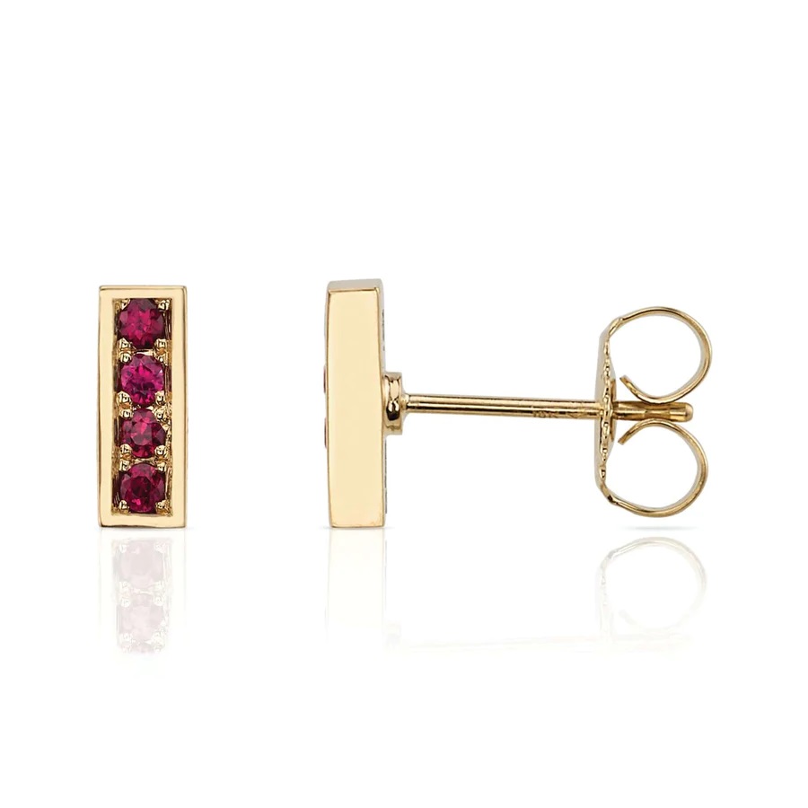 18kt Monet Ruby Earrings