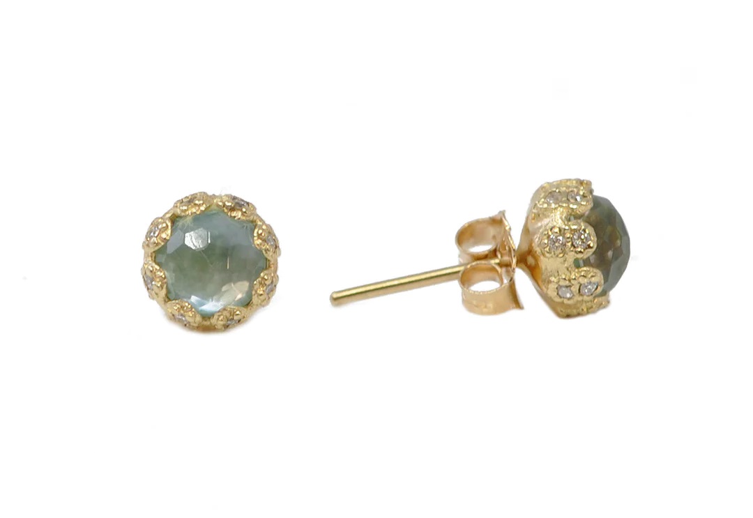 18kt Emerald Stud Earrings