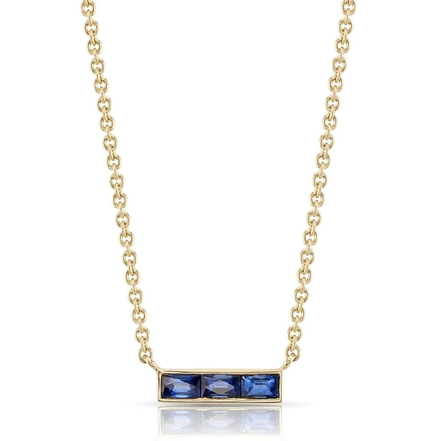 18kt Monet Bar Pendant Necklace