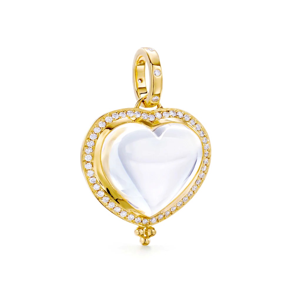 18kt Pave Diamond Heart Pendant