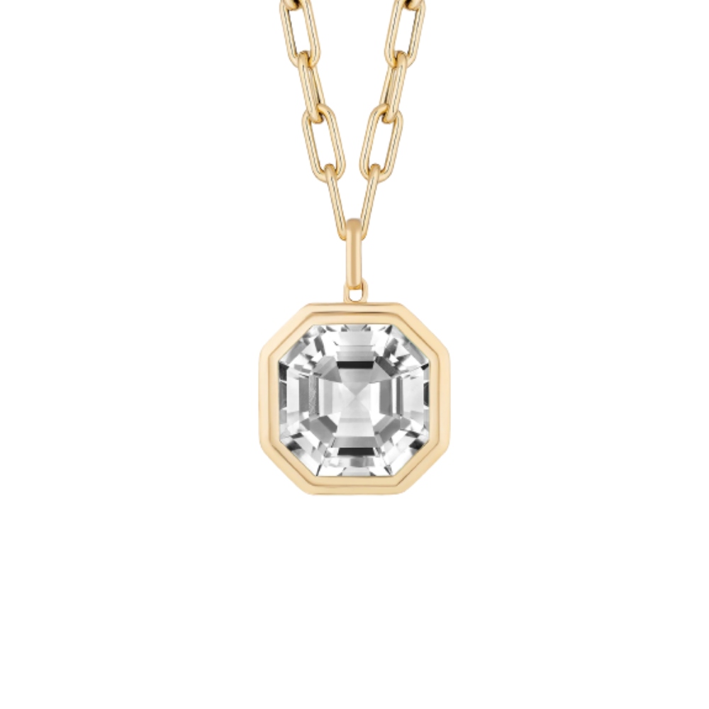 18kt 'manhattan' Rock Crystal Pendant Necklace