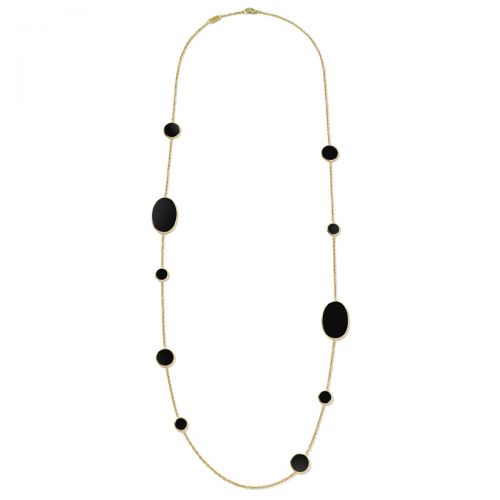 18kt Mixed Stone Onyx Necklace