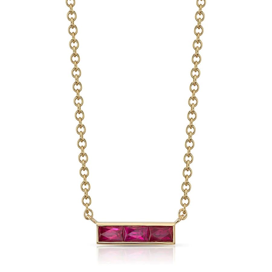 18kt Monet Necklace With Rubies