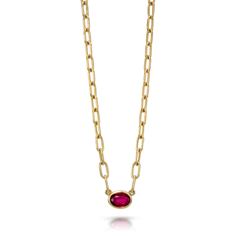 18kt Leah Necklace With Thailand Ruby