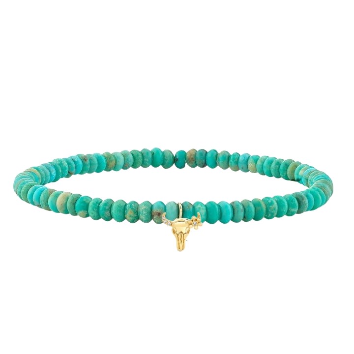 14kt Turquoise Bead Bracelet