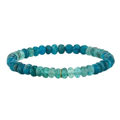 14kt Apatite Bead Bracelet