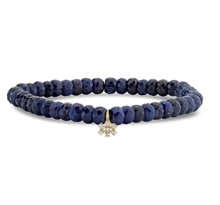 14kt Sapphire Corundrum Bead Bracelet