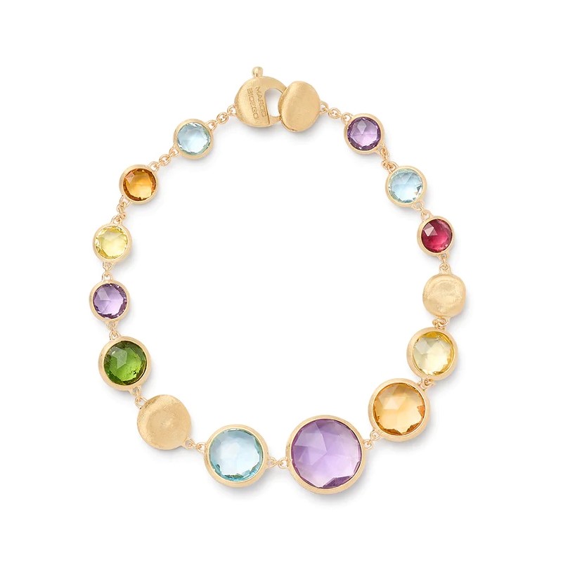 Marco Bicego18kt Yellow Gold Graduated Mixed Gemstone Bracelet