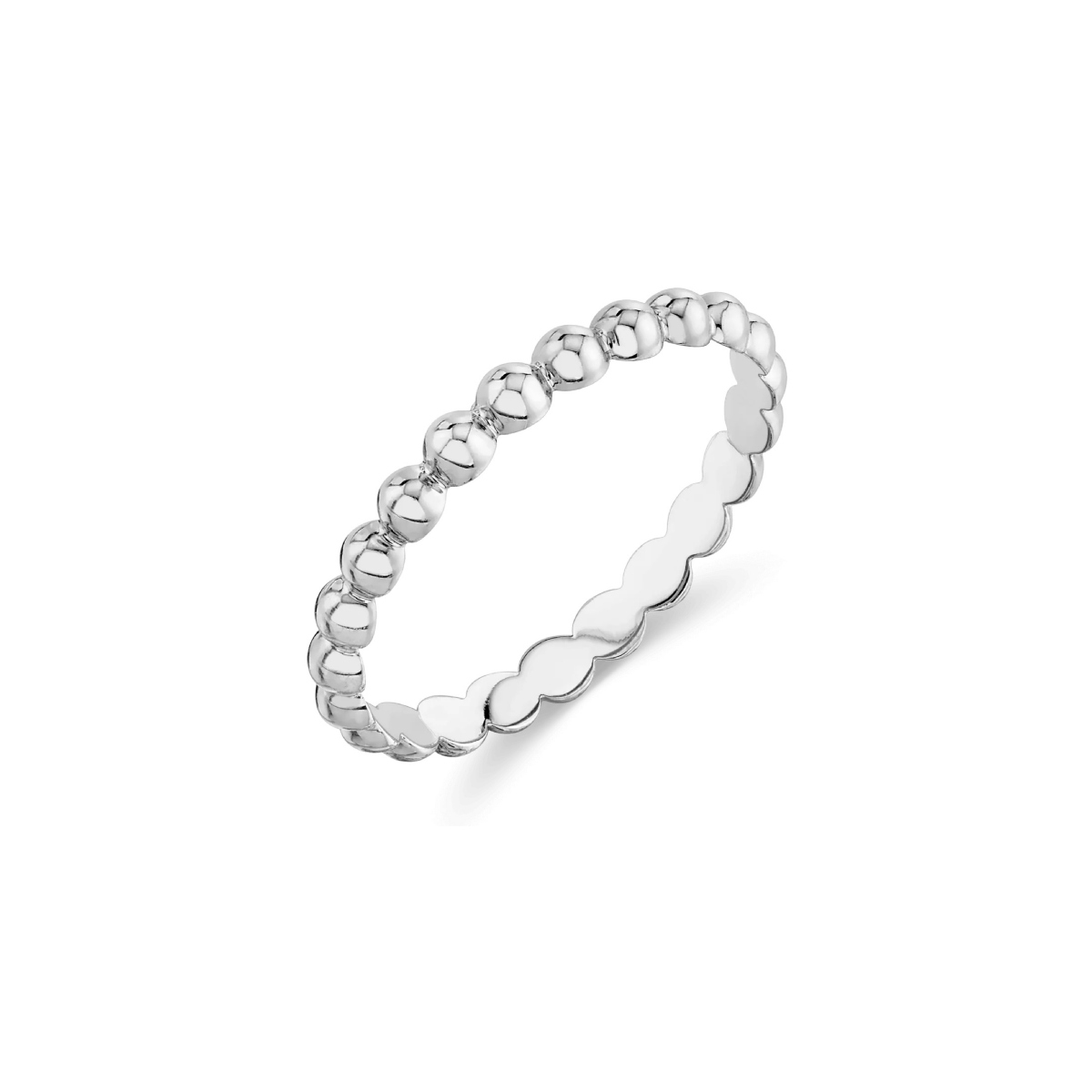 Korman Signature 18kt White Gold Bead Eternity Band