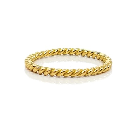 Sethi 18kt Yellow Gold Rope Band