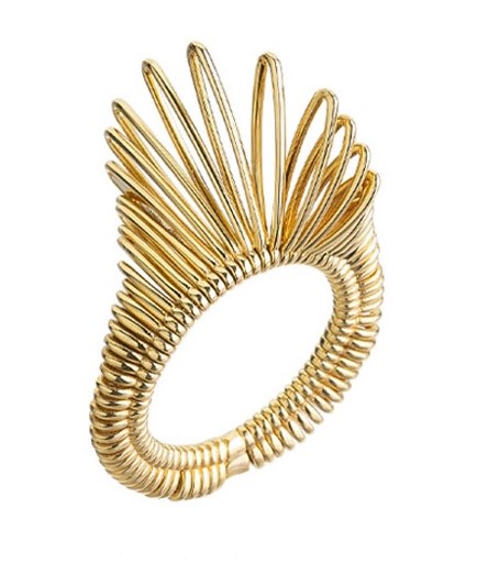 18kt Guitar Fringe Ring