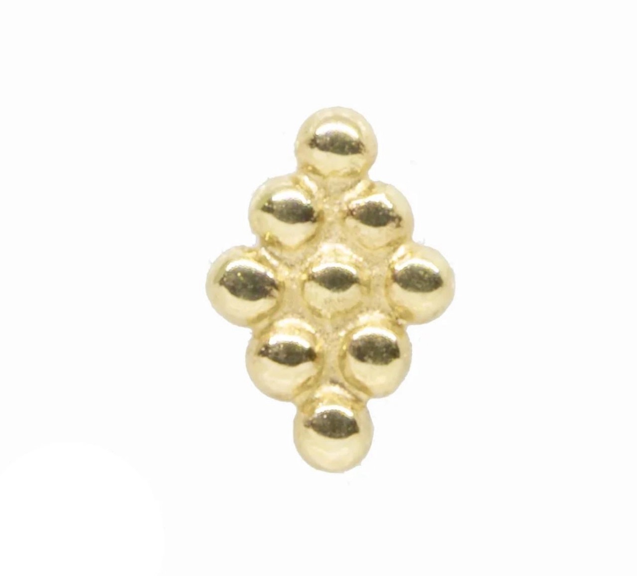 18kt Cluster Stud Earring