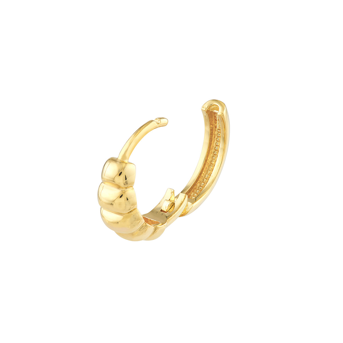 Korman Signature 14kt Yellow Gold Puffy Polished Hoops
