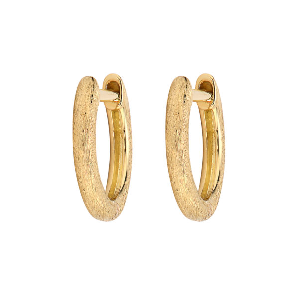 18kt Plain Delicate Hoop Earrings