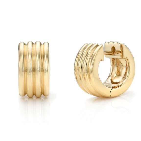 18kt Eleni Huggie Hoops