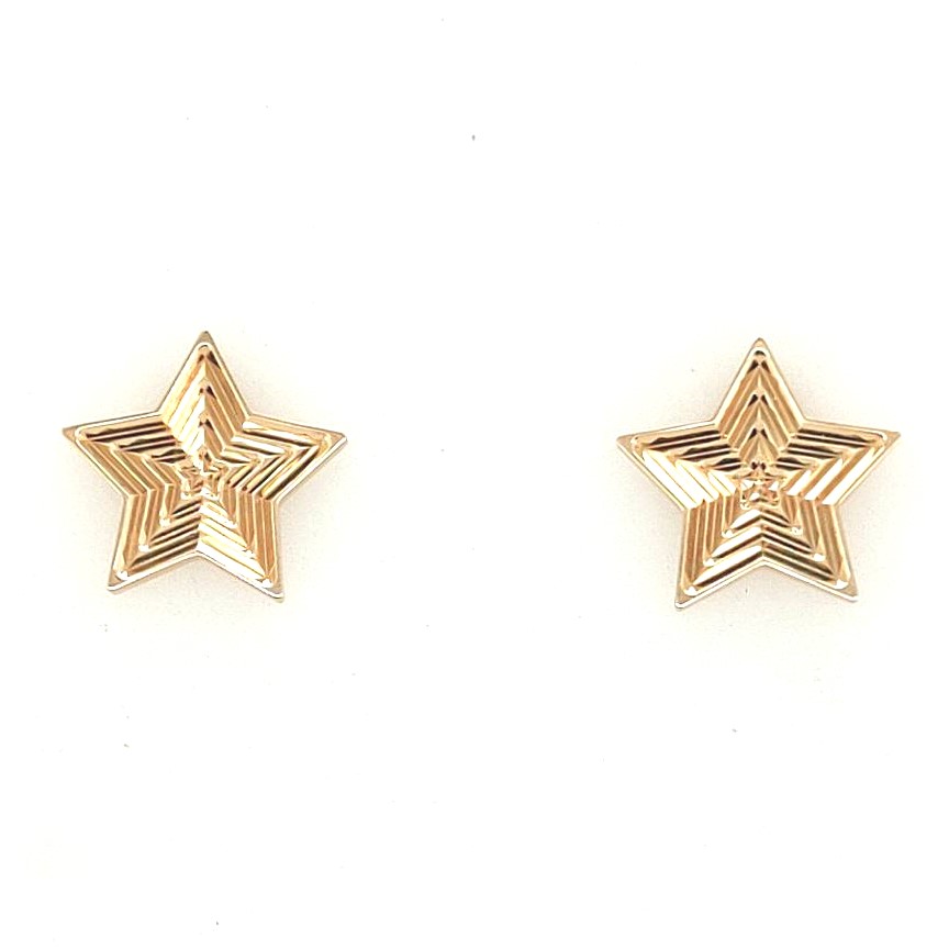 Phillips House 14k Yellow Gold Aura Mini Star Stud Earrings  (pair)