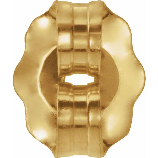 18k Yellow Lightweight Friction Earring Back