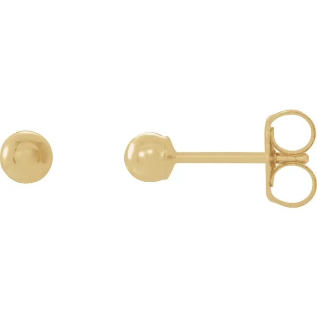 14kt Polished Ball Stud Earrings