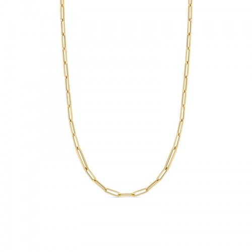 18kt Large Open Link Paperclip Chain
