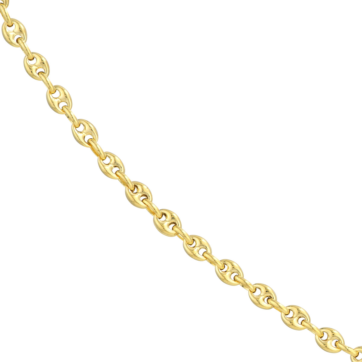 14kt 3.7mm Puff Mariner Chain