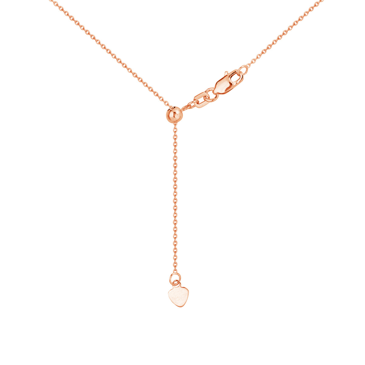 14kt Adjustable Cable Link Chain