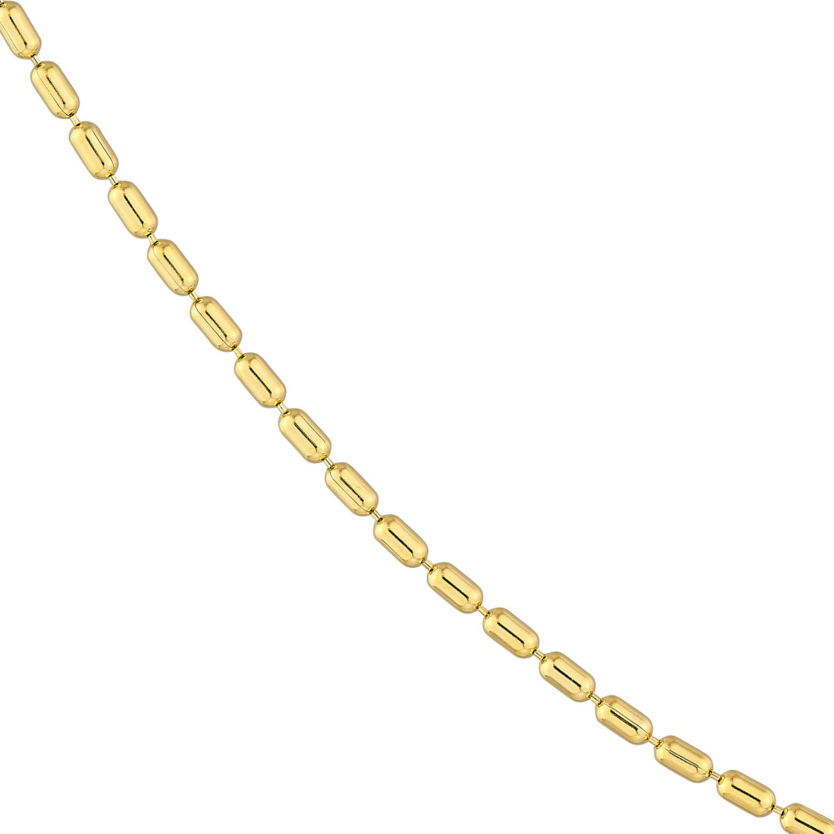 14kt Long Bead Chain