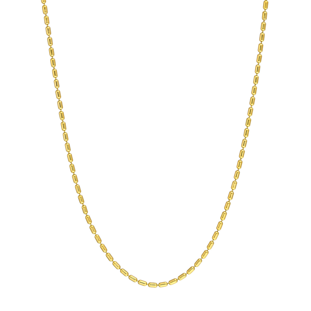 14kt Long Bead Chain