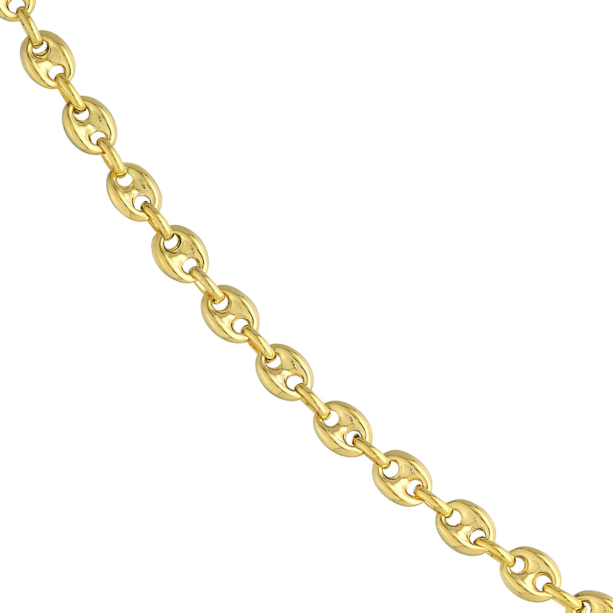 14kt 4.5mm Puff Mariner Chain