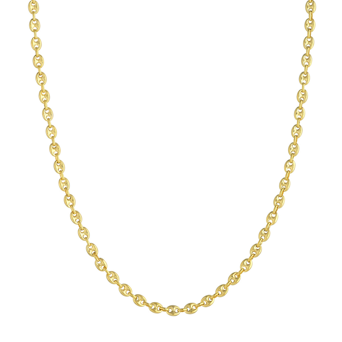 14kt 4.5mm Puff Mariner Chain