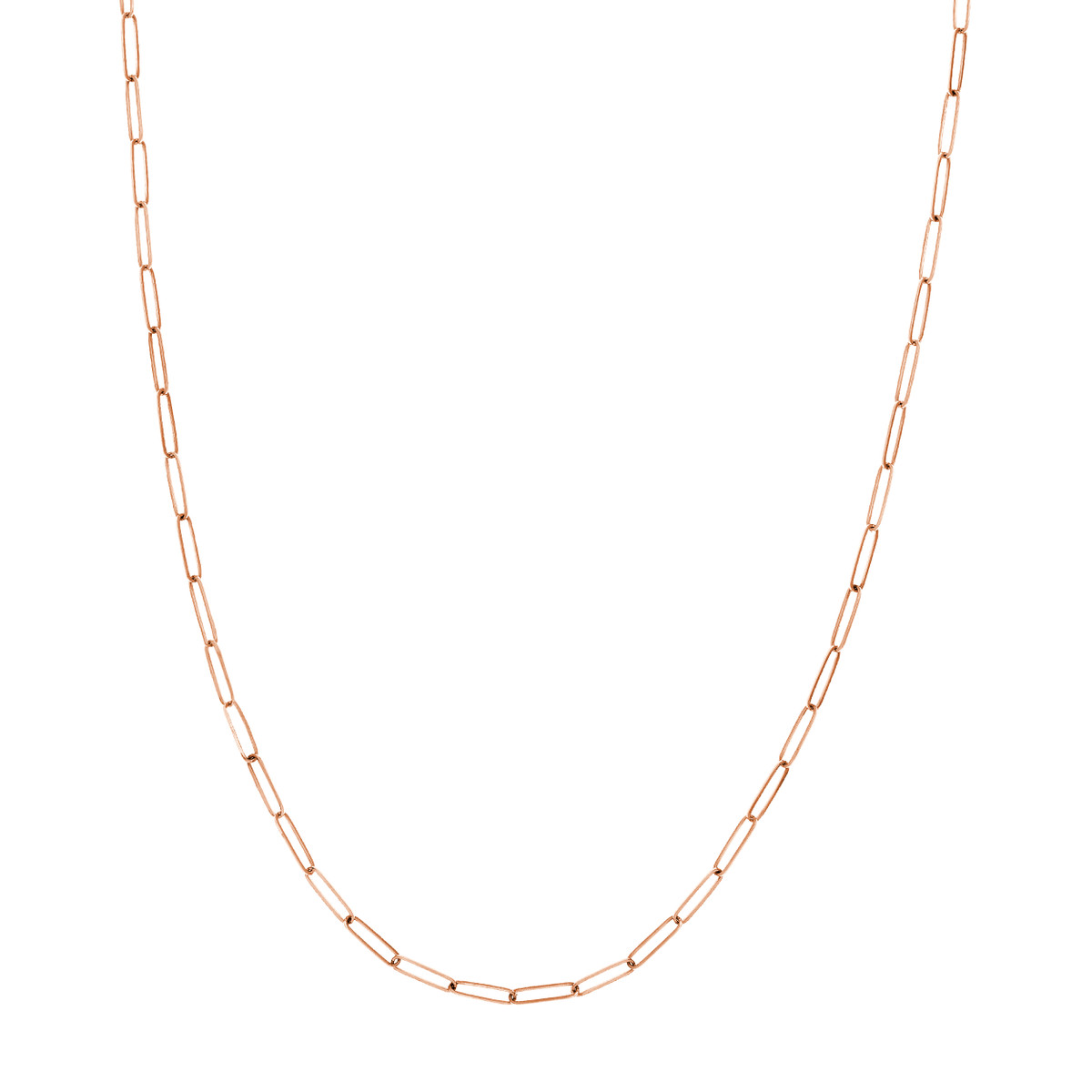 14kt 2.6mm Paperclip Chain