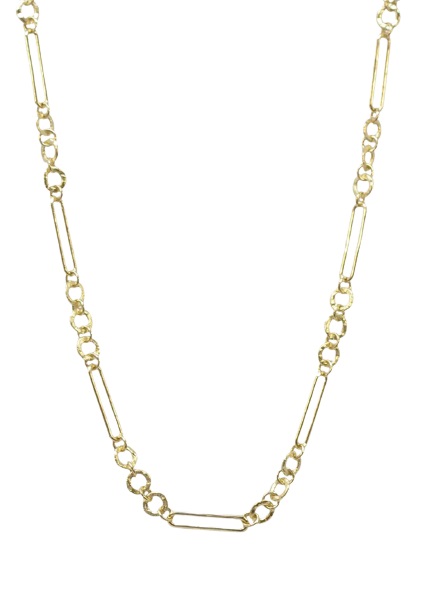 Armenta 18kt Alternating Paperclip And Round Link Chain