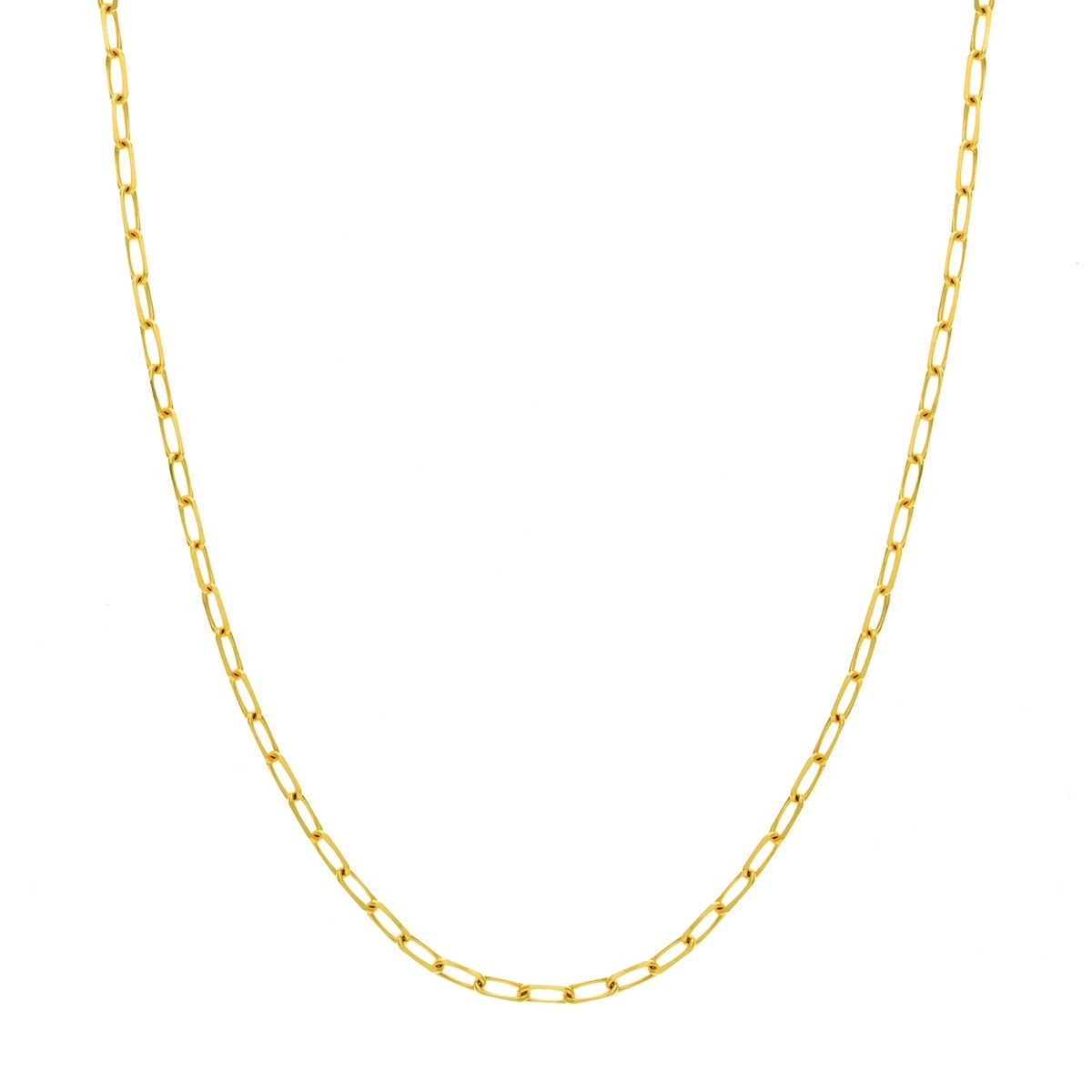 14kt 4.0mm Paperclip Chain