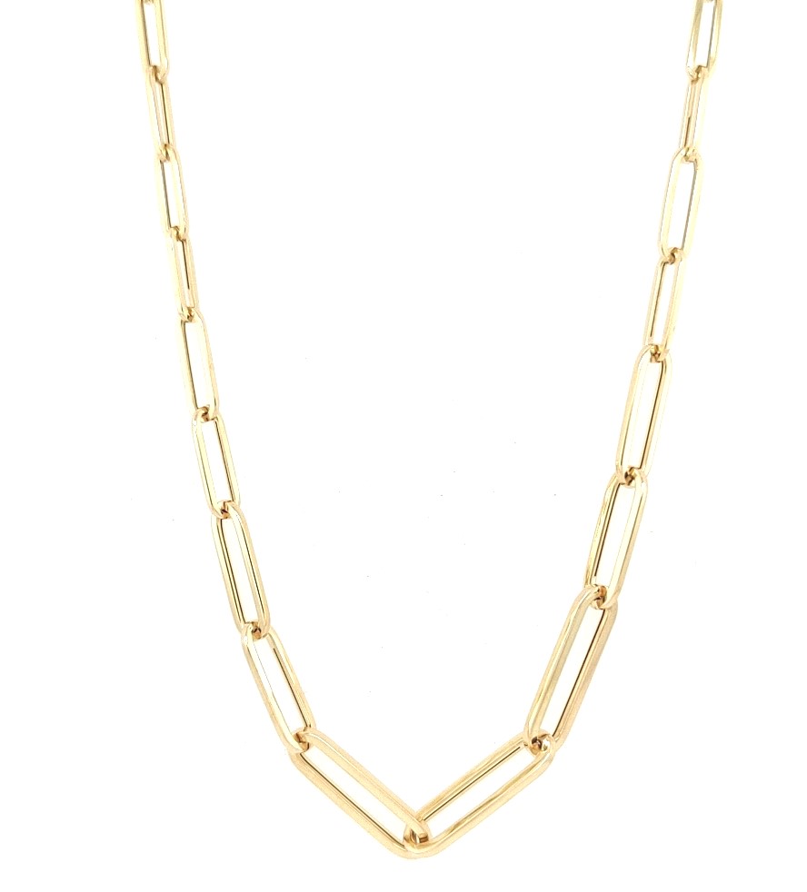 18kt Oro Classic Graduated Link Necklace
