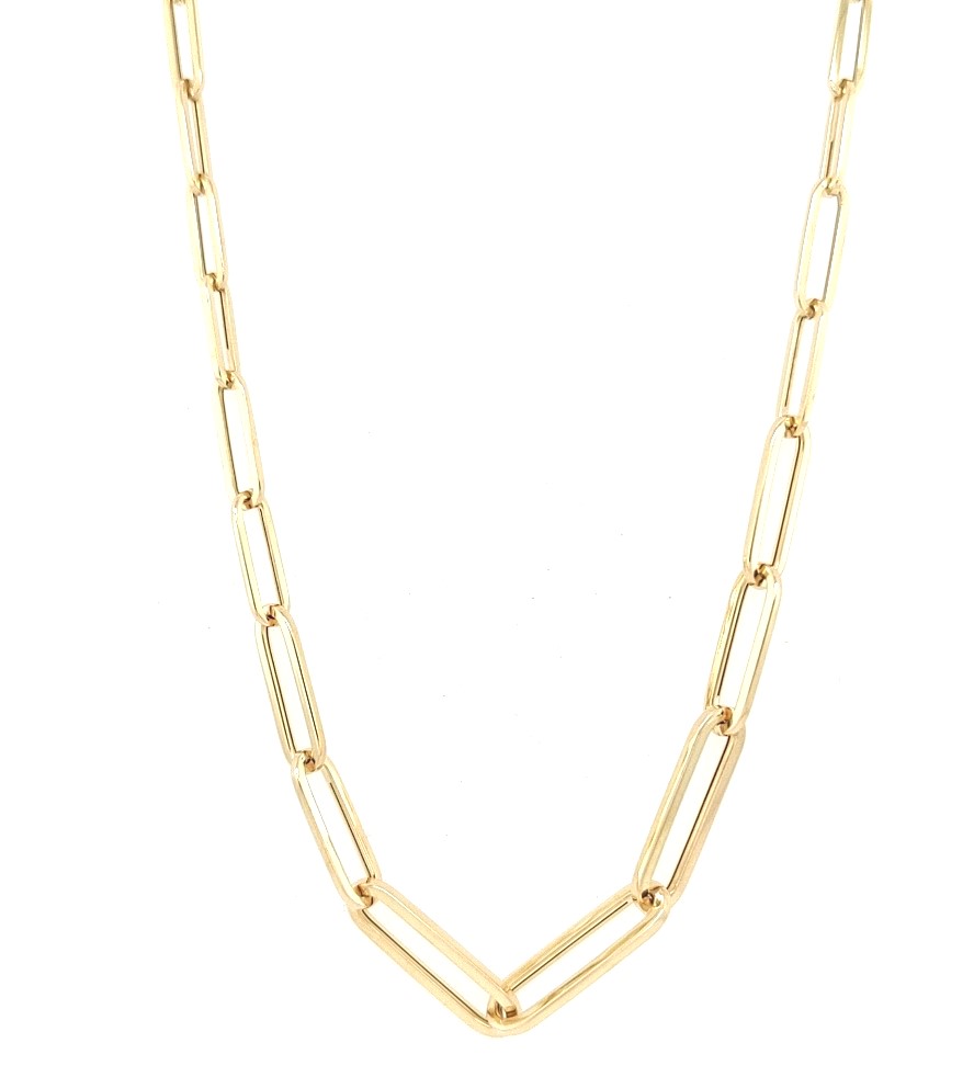 Roberto Coin 18kt Yellow Gold Oro Classic Graduated Link Necklace