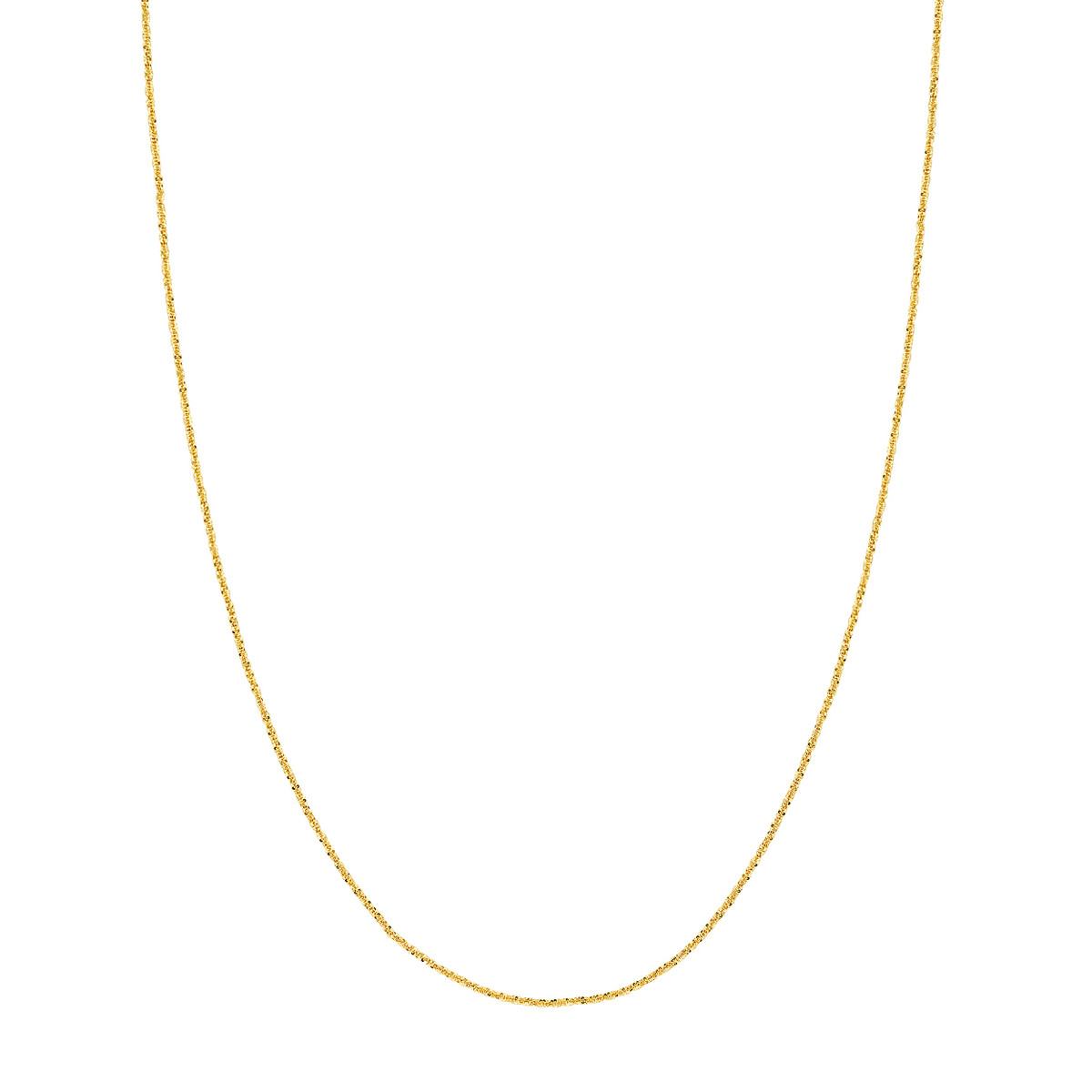 14kt 1.5mm Adjustable Sparkle Chain