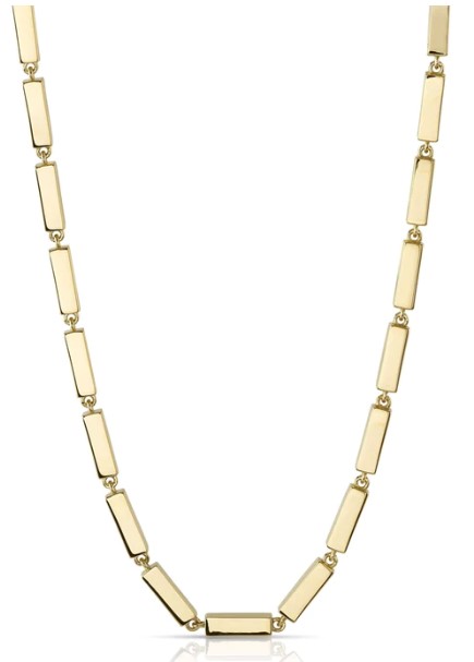 Single Stone 18kt Yellow Gold "Giana" Necklace