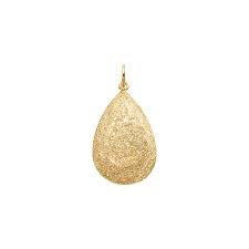 18kt Pear Cut Pendant