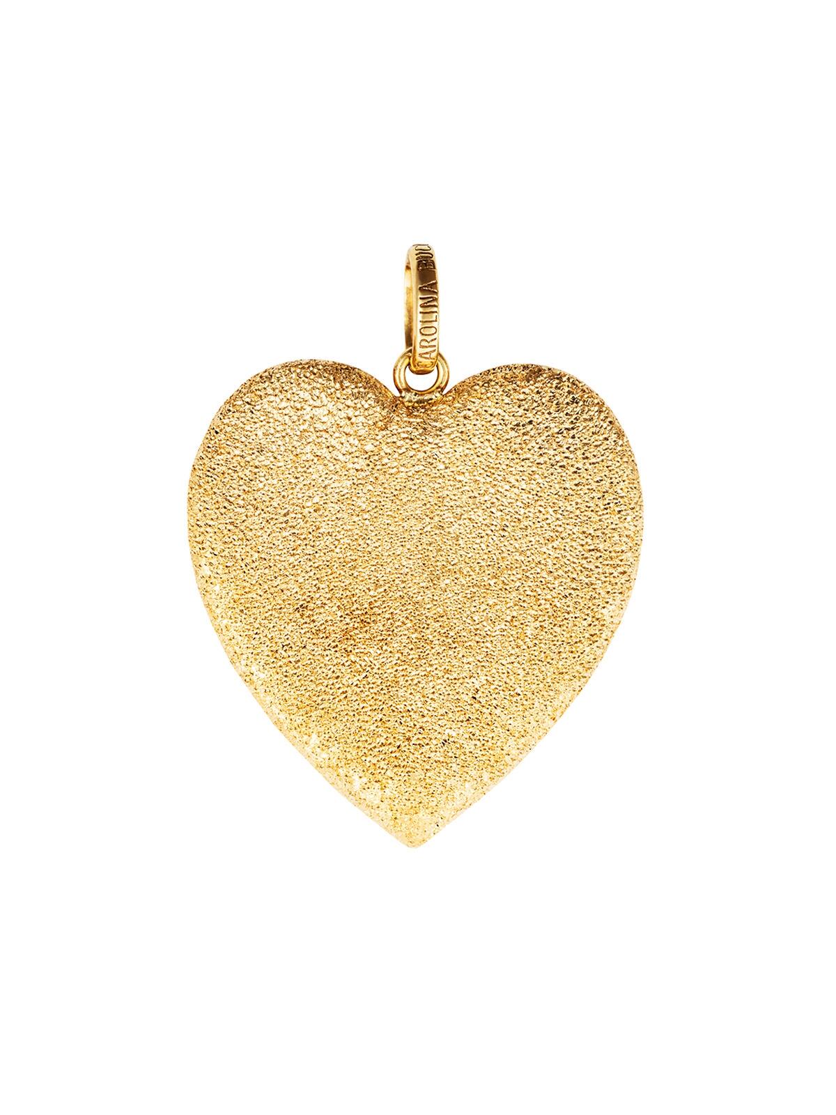 18kt Large Cuore Heart Pendant