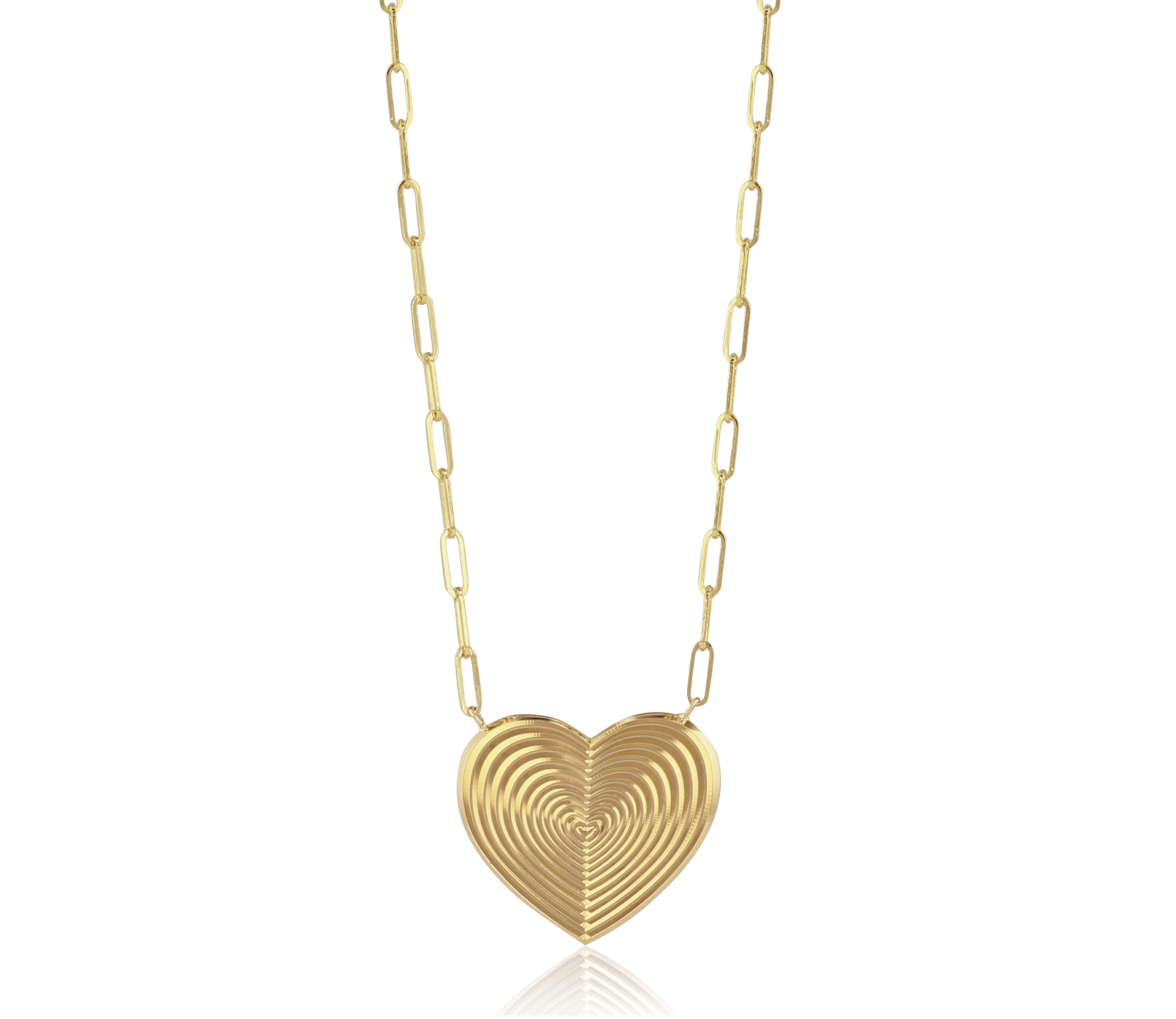 Phillips House 14kt Yellow Gold Aura Medium Heart Necklace