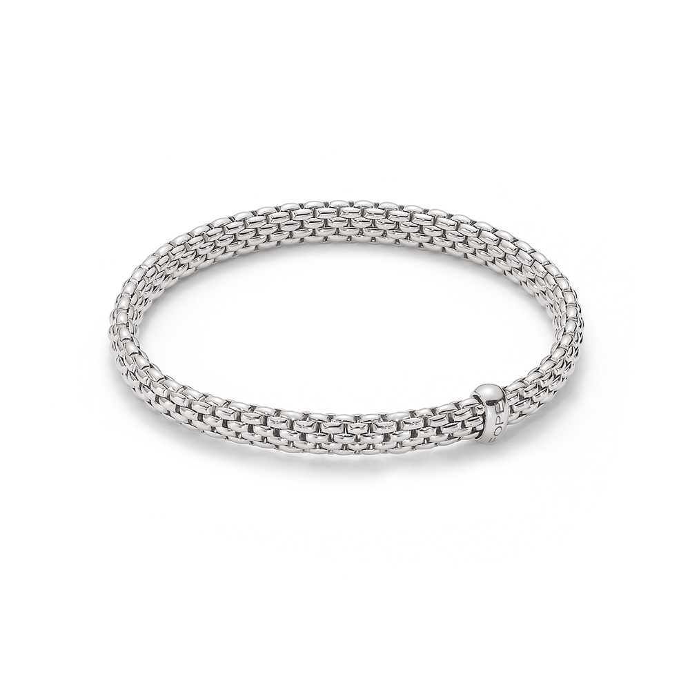 Fope 18kt White Gold Vendome Flex'it Bracelet