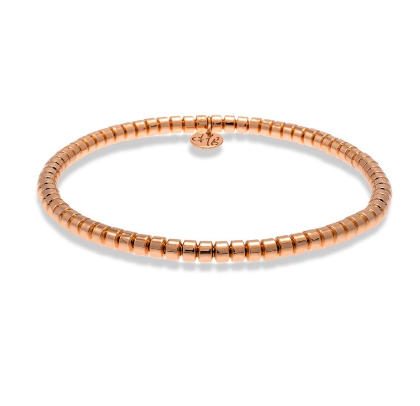 Hulchi Belluni 18kt Rose Gold Tresore Stretch Bracelet