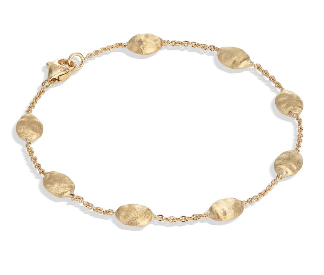 Marco Bicego 18k Yellow Gold Siviglia Hand Engraved Bracelet 7.5