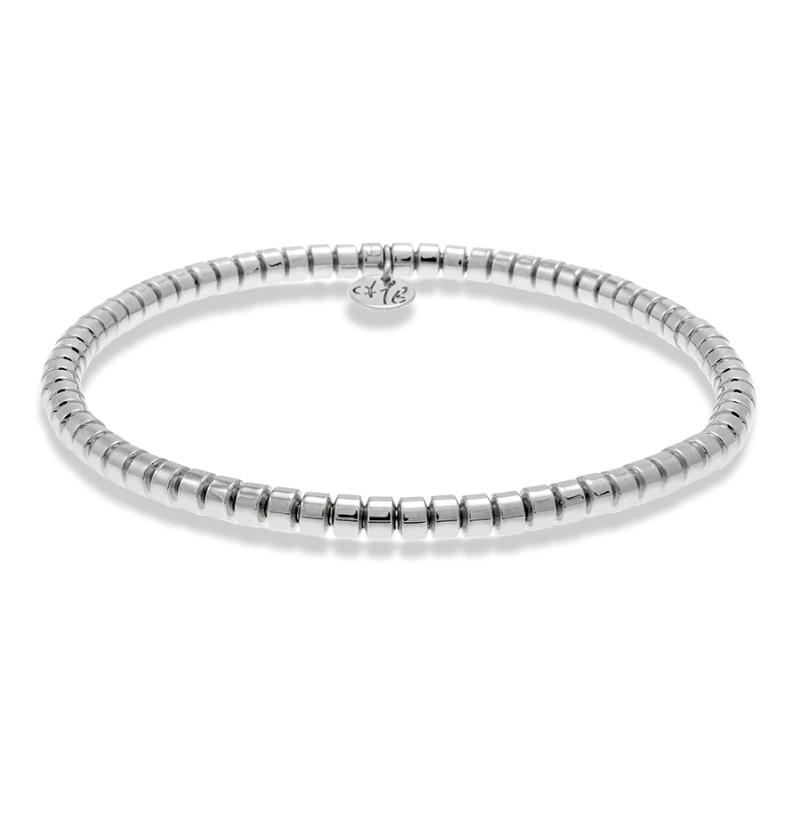 Hulchi Belluni 18kt White Gold Tresore Stretch Bracelet