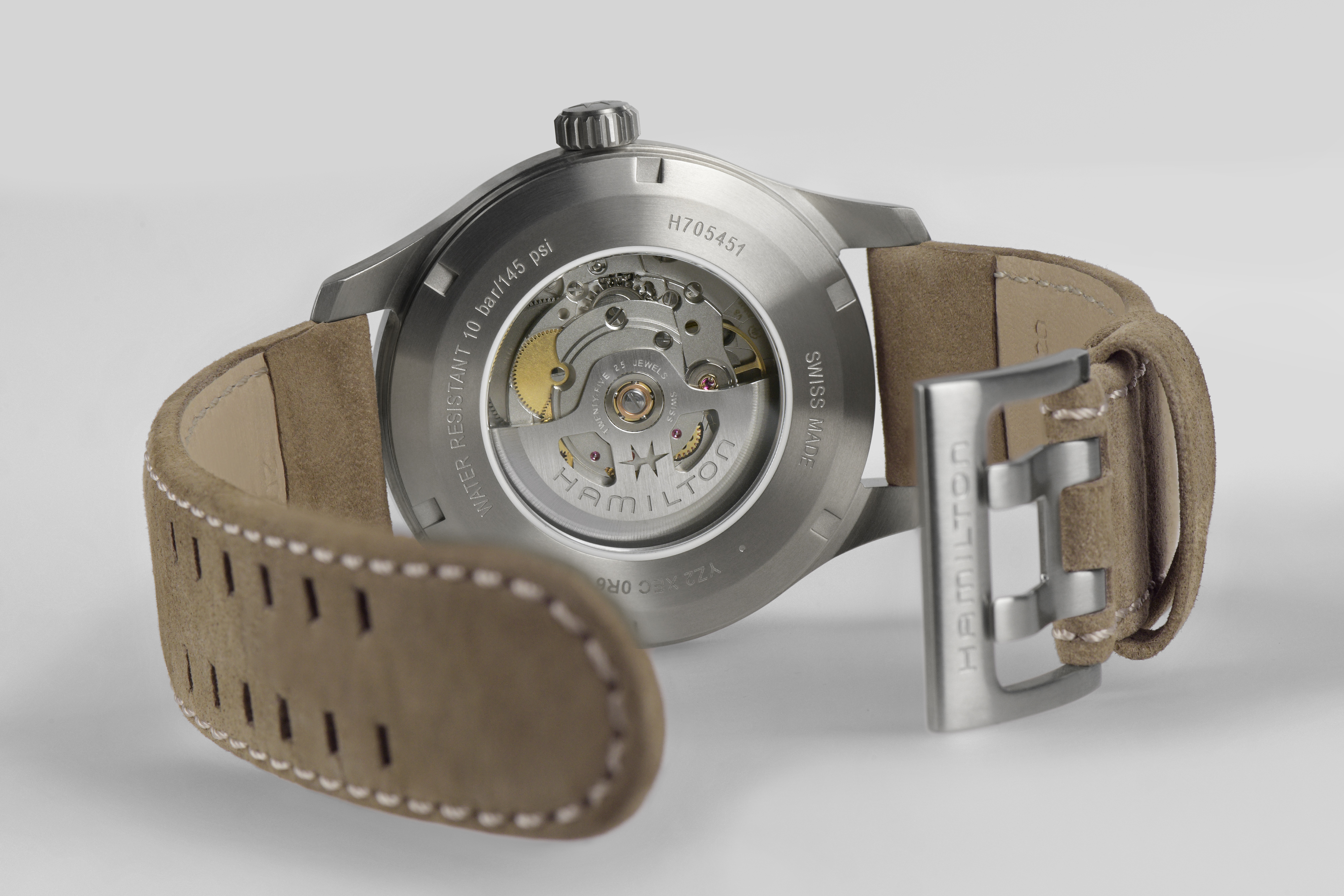 Khaki Field Titanium Auto Watch