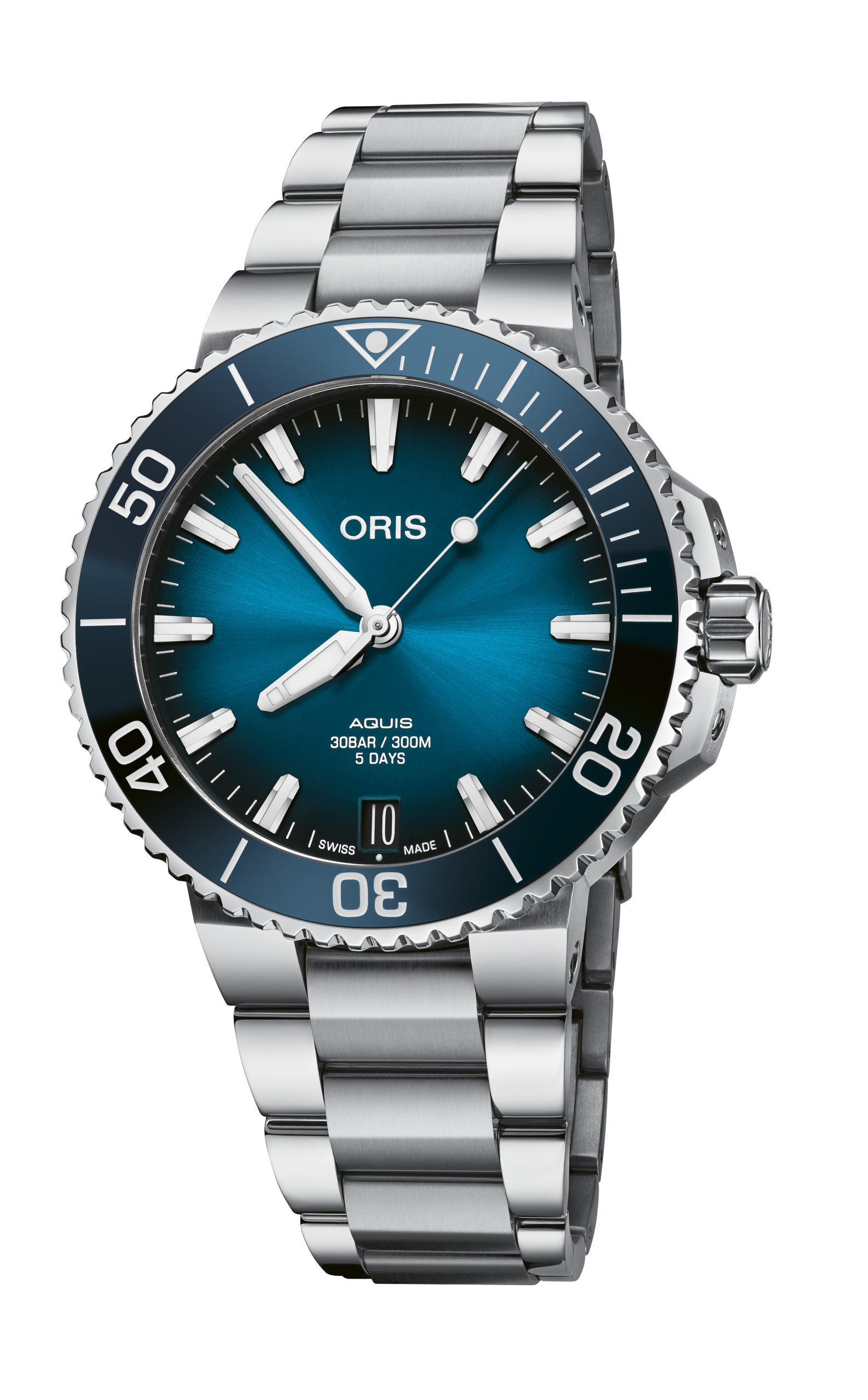 Oris Aquis Date Calibre 400 43.5MM Stainless Steel Blue Dial