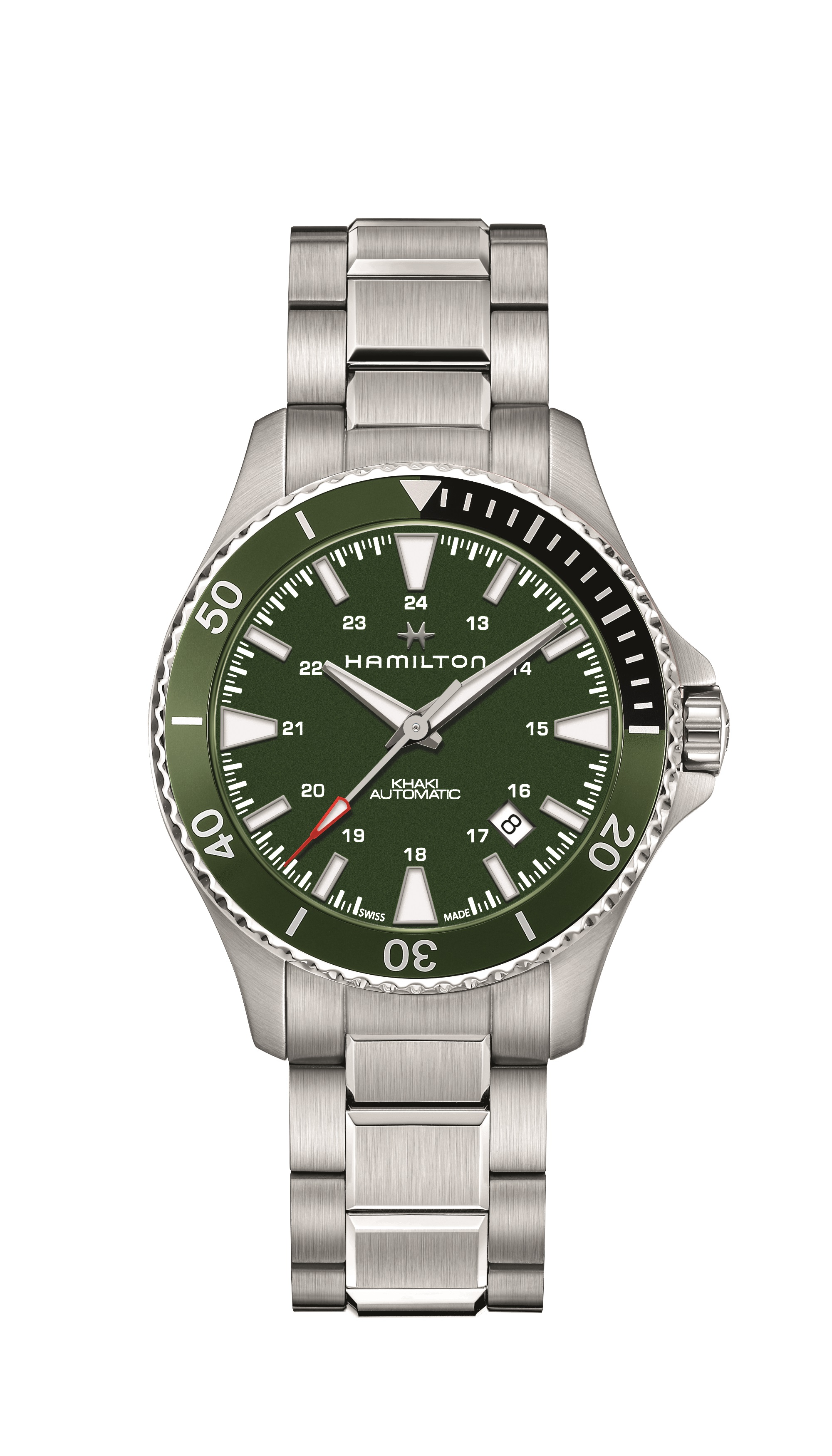 Khaki Navy Scuba Watch With Green Dial