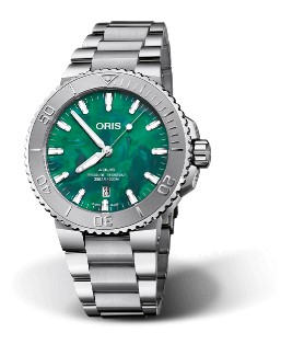 Oris Aquis X Bracenet Automatic 43.5mm Green Dial Stainless Steel Bracelet