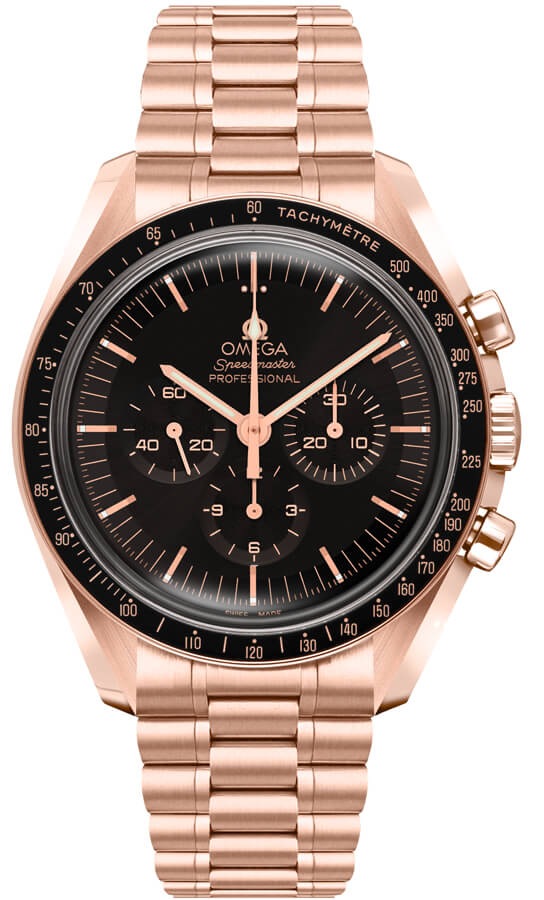 Omega Speedmaster Moonwatch Professional Co-axial Master Chronometer Chronograph 42mm Sedna Gold